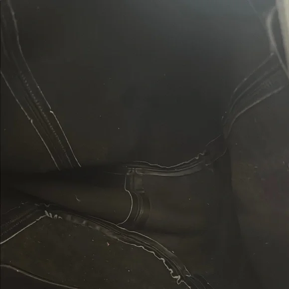 Elegant black Leather Tote Bag - Picture 6 of 6